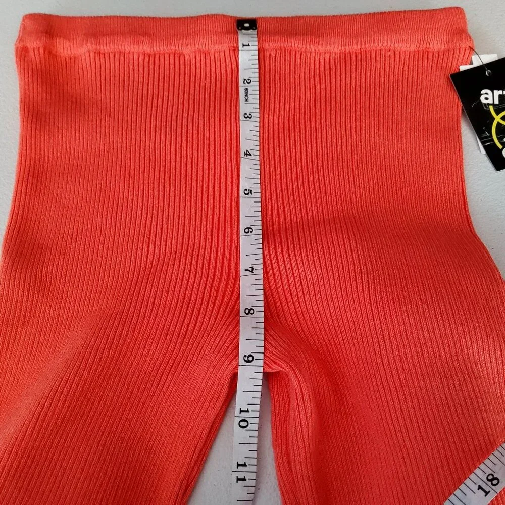 Art Class Womens Ribbed Flare Pants M Polyester Rayon Red• Lay flat to dry - Picture 5 of 10